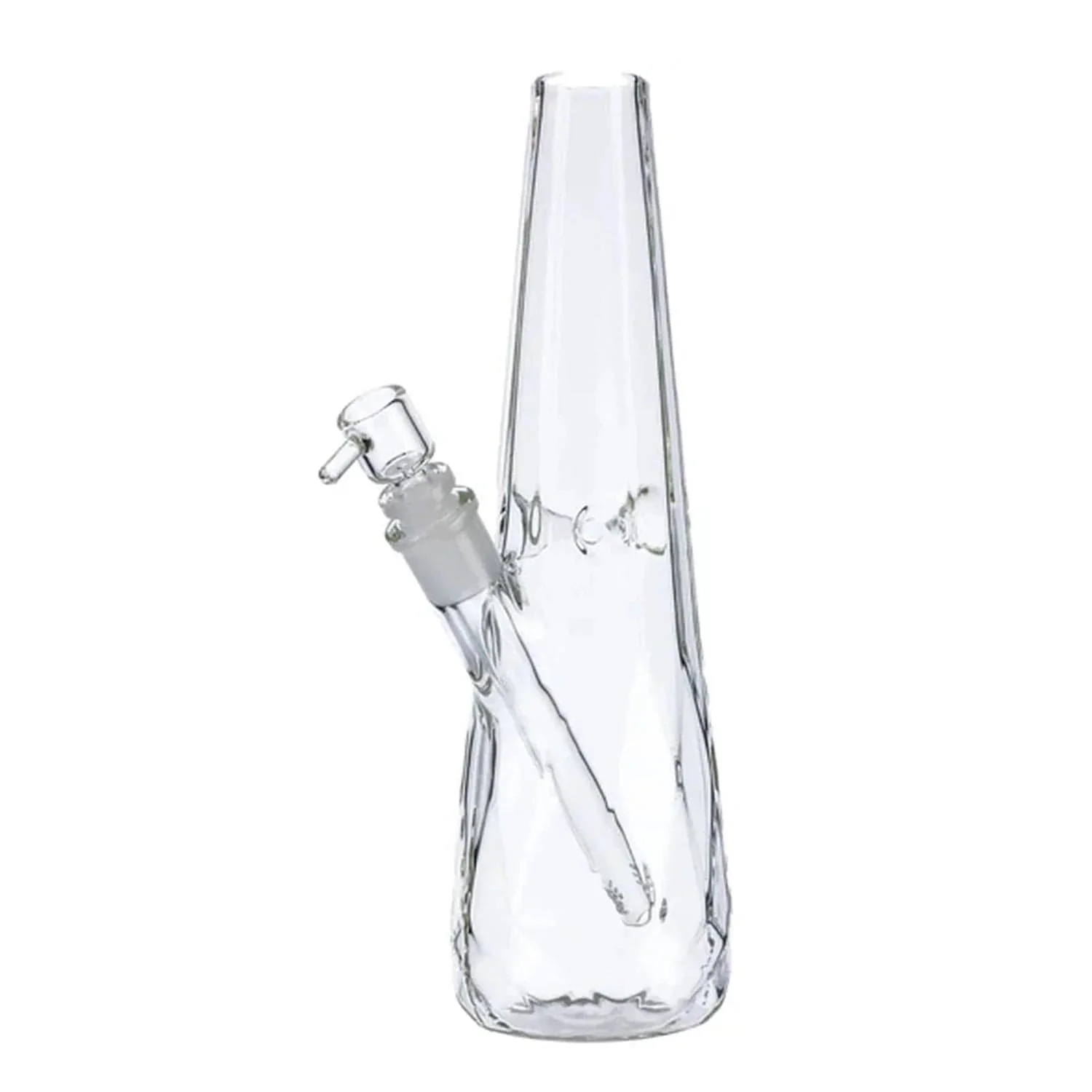 Aurora Crystal Beaker Water Pipe - Clear - 11.4in. - Image 5