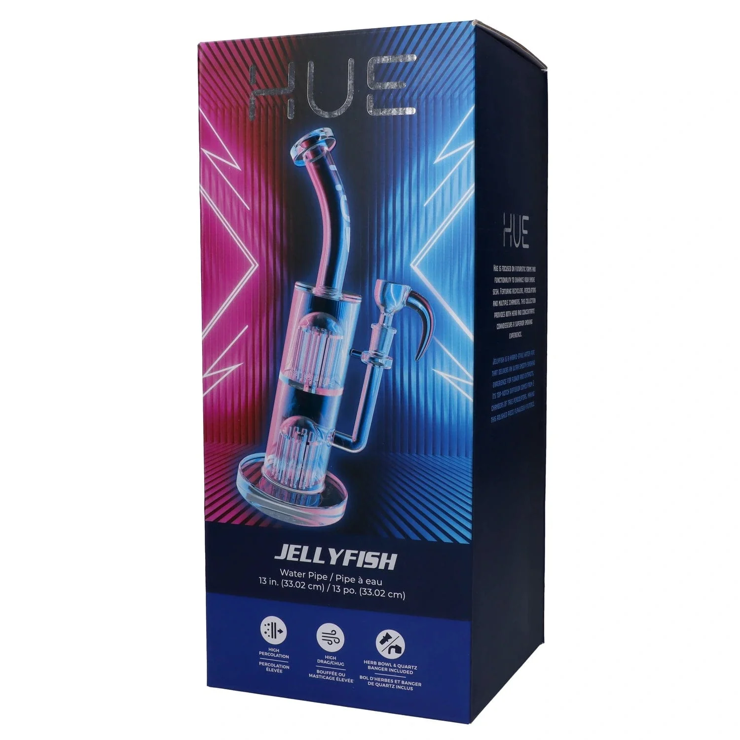 Hue Jellyfish Water Pipe Clear - 13" - Image 10