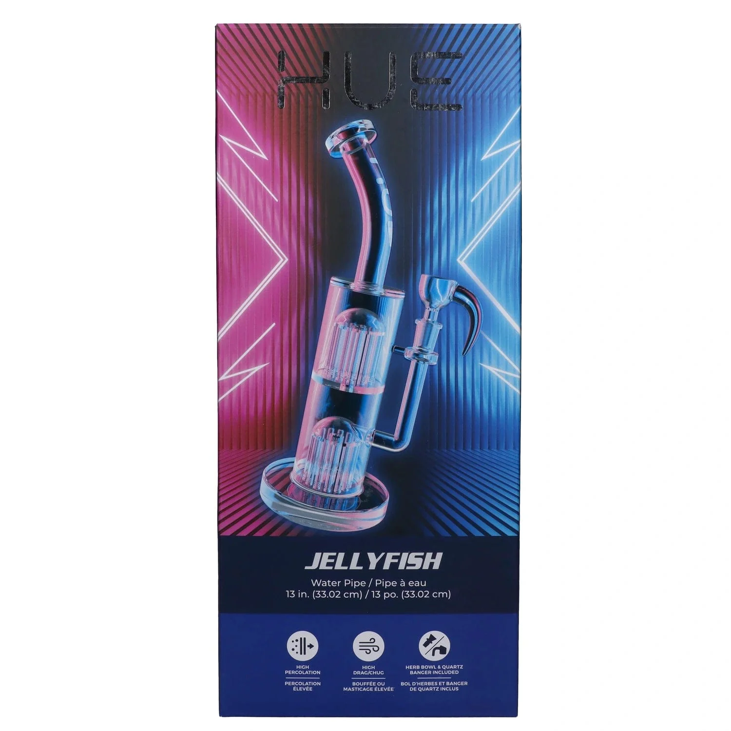 Hue Jellyfish Water Pipe Clear - 13" - Image 9