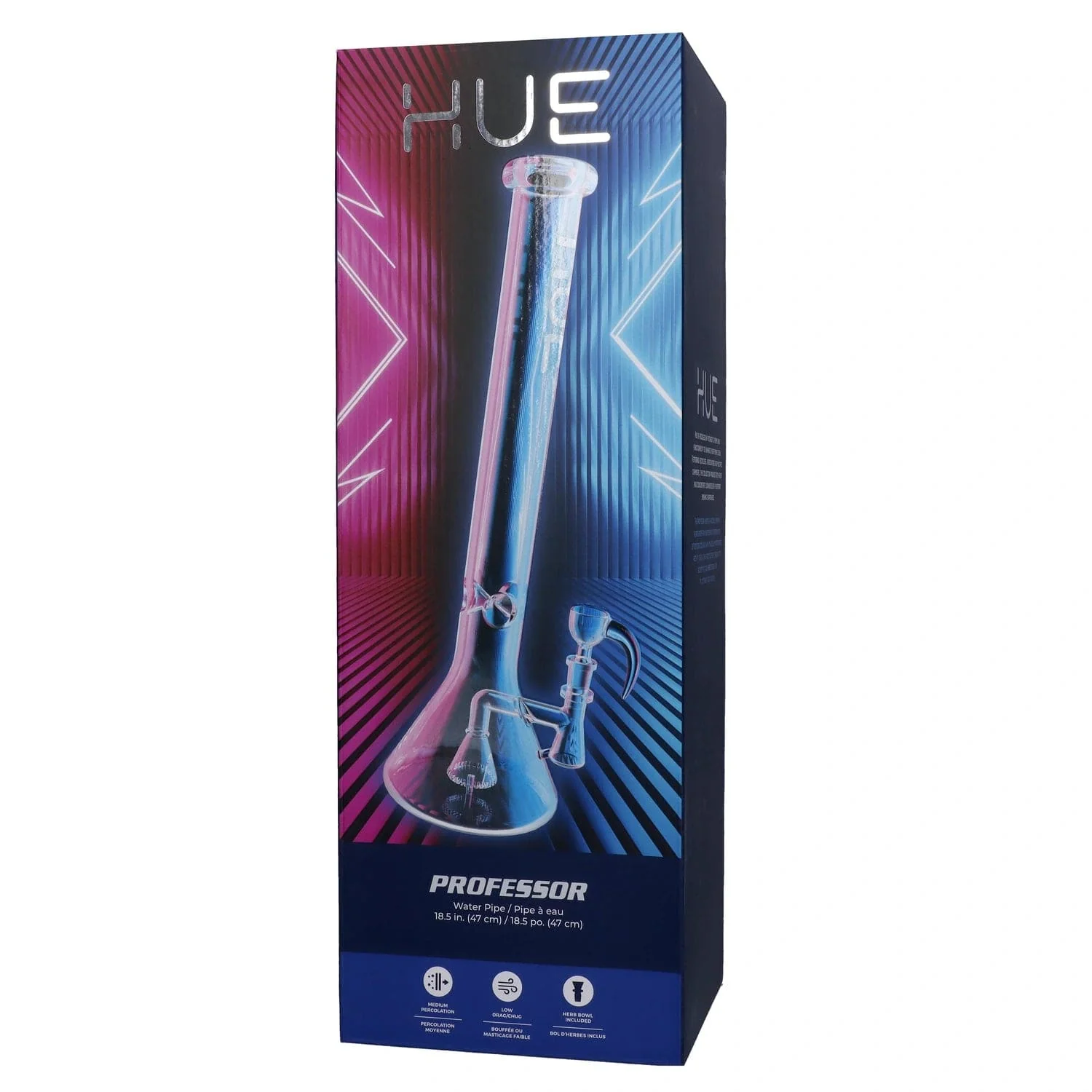 Hue Professor Water Pipe Clear - 18.5" - Image 10