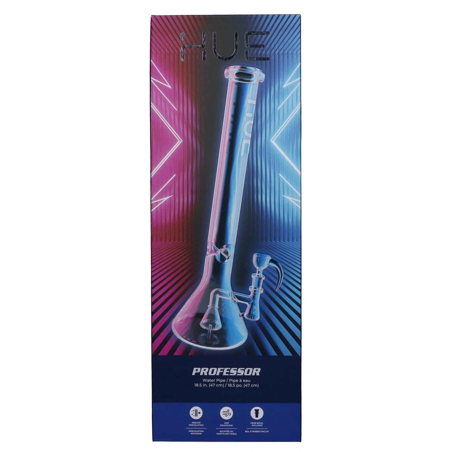 Hue Professor Water Pipe Clear - 18.5" - Image 11
