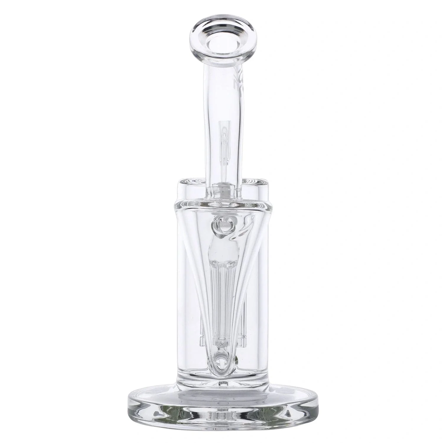 Hue Whirlpool Dab Rig Clear - 9" - Image 5