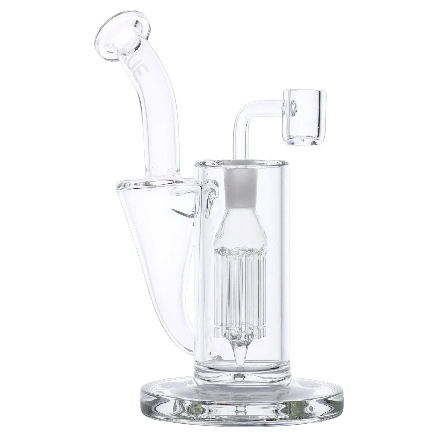 Hue Whirlpool Dab Rig Clear - 9" - Image 9