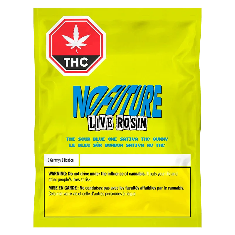 The Sour Blue One Live Rosin THC Gummy - Image 3