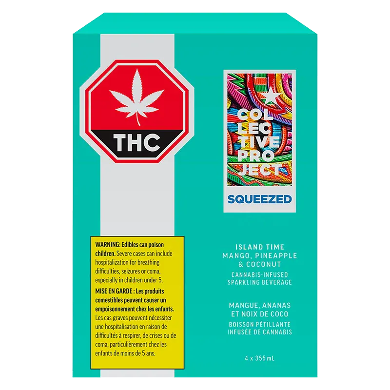 Island Time Mango Pineapple & Coconut Sparkling Juice 4 Pack - Image 3