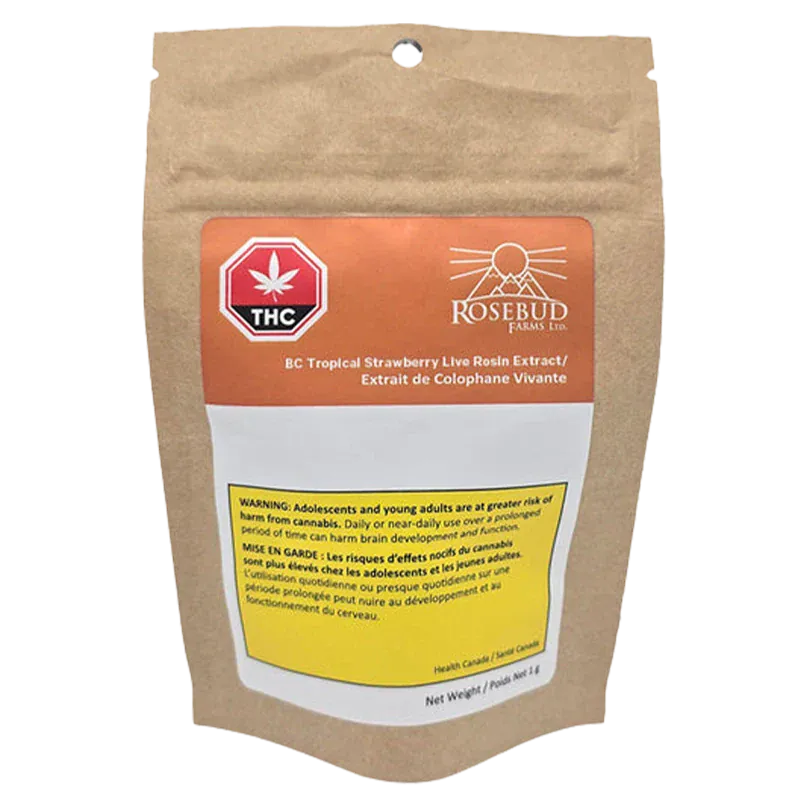 BC Tropical Strawberry Live Rosin - Image 3