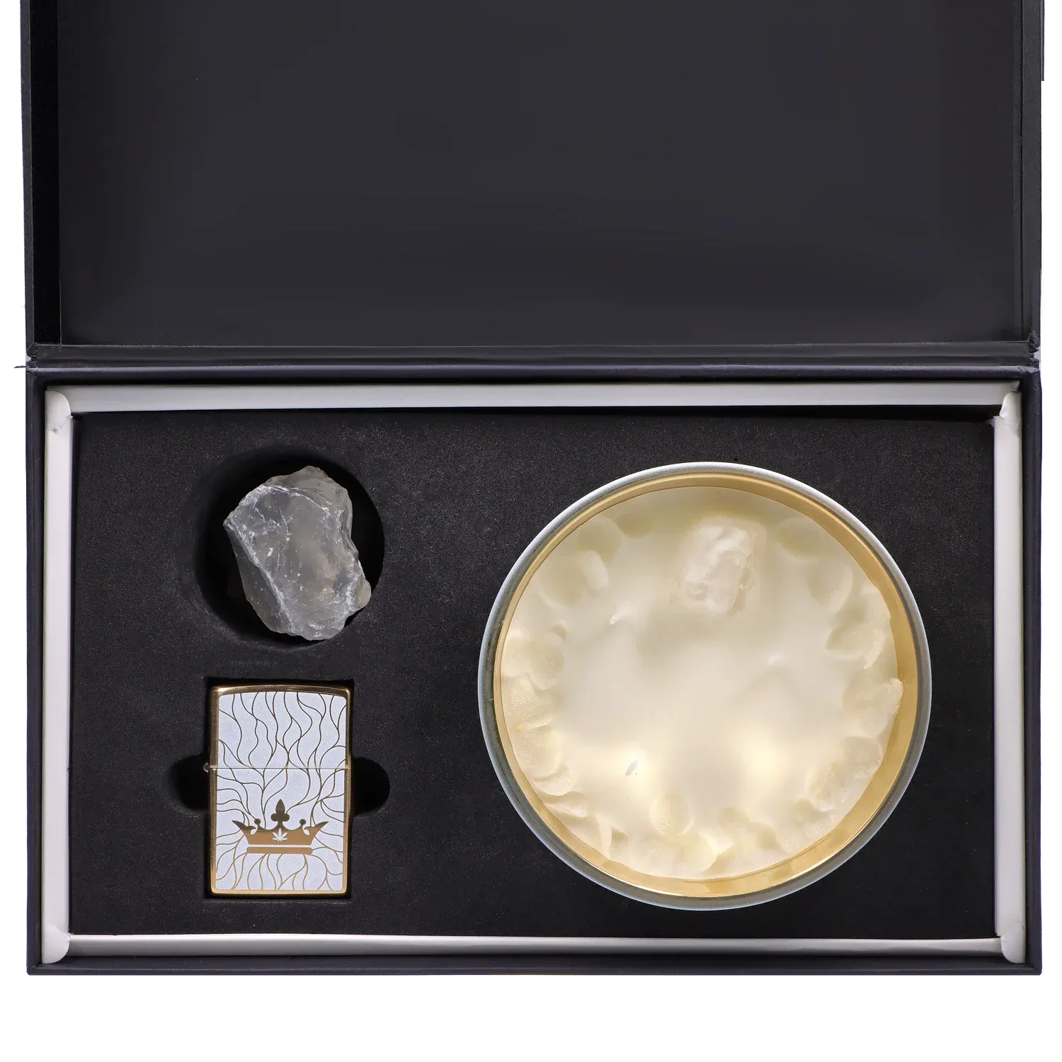 Queen of Bud: Clarity Ritual Box – Candle, Zippo, and Crystal - Image 4