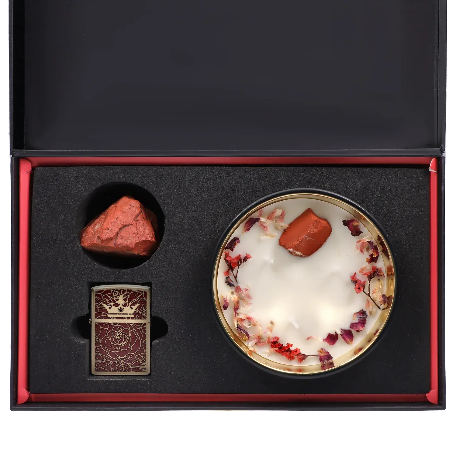 Queen of Bud: Passion Ritual Box – Candle, Zippo, and Crystal - Image 4