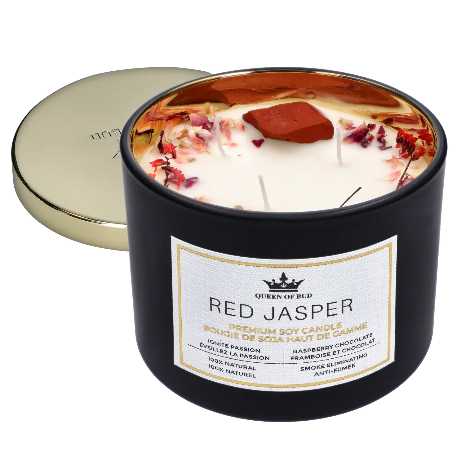 Queen of Bud: Passion Ritual Box – Candle, Zippo, and Crystal - Image 5